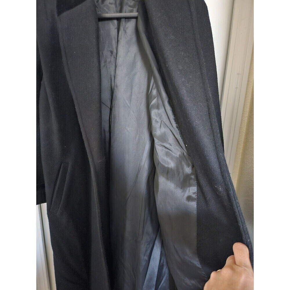 Vtg Herman Kay Women's Black Wool Nylon Formal With Preppy Velvet Collar... - Picture 8 of 12
